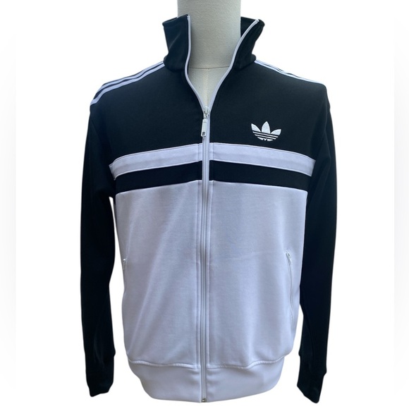 adidas Other - Adidas Adi ICON Tracktop Men's Black WhiteZ35378 Track Classic Jacket SZ small